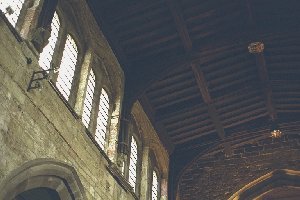 The north clerestory and roof of St Peter's Church, Nottingham