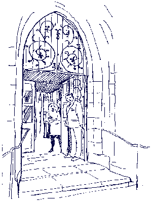 West door