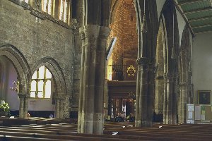 The nave of St Peter's Church