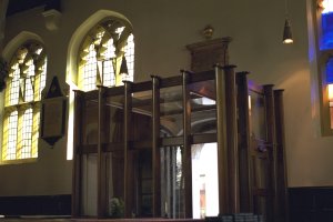 The south door of St Peter's Church, Nottingham